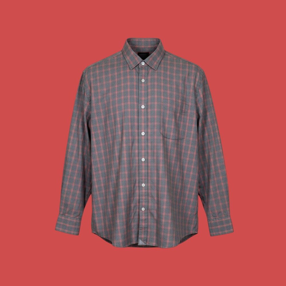 UNTUCKIT MEN'S XXL -2XL PLAID LONG SLEEVE SHIRT